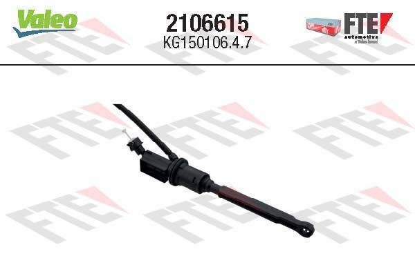 VALEO Cilindro maestro, embrague 2106615 Sistema de embrague 408 Berlina: Cilindro maestro, embrague VALEO 2106615