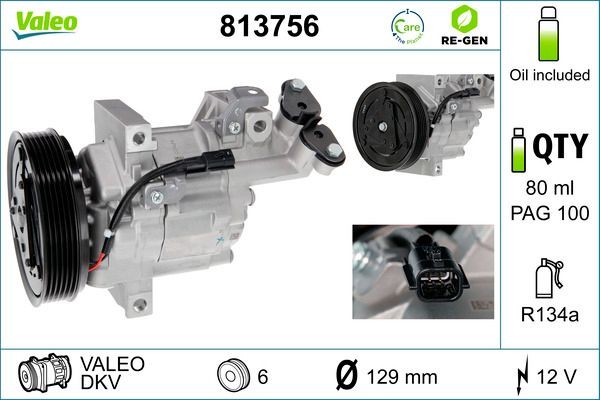 Compressore aria condizionata VALEO 813756 VALEO 813756 Compressore NISSAN NV200 2015