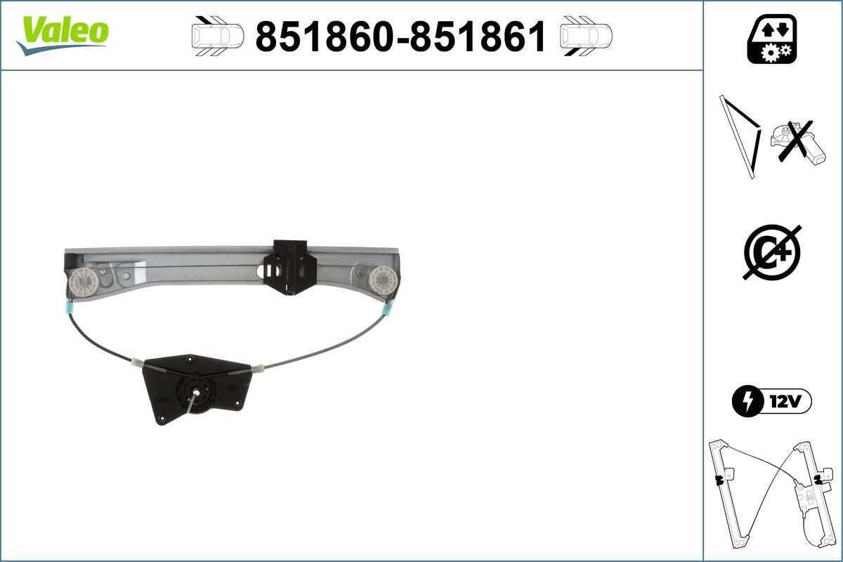 Lève-vitre VALEO 851860 VALEO 851860: Lève-glace électrique Mercedes Classe S 2007