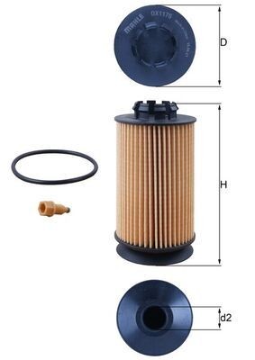 KNECHT Oliefilter OX 1175D Mitsubishi CARISMA Oliefilter KNECHT OX 1175D
