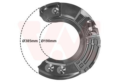 VAN WEZEL Bromssköld 0618372 0618372 VAN WEZEL stänkbleck bromsskiva BMW Z4