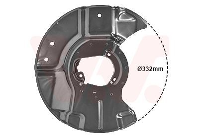 VAN WEZEL Ankerplaat remschijf 0635371 VAN WEZEL 0635371 Ankerplaat BMW E34 goedkoop