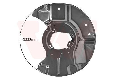 VAN WEZEL Ankerplaat remschijf 0635372 VAN WEZEL 0635372 Remankerplaat BMW E34 goedkoop