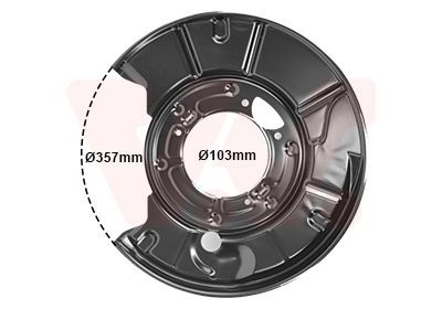 Lamiera paraspruzzi disco freno VAN WEZEL 3036374 VAN WEZEL 3036374 Protezione disco freno anteriore (sinistra e destra) Mercedes-Benz Classe S 2006