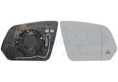 VAN WEZEL Spiegelglas, buitenspiegel 3082836 3082836 Spiegel MERCEDES-BENZ R-Klasse VAN WEZEL