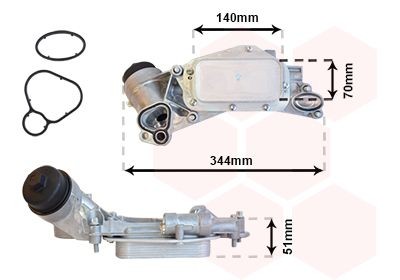 VAN WEZEL Õliradiaator, mootoriõli 37013684 VAN WEZEL 37013684 Õlijahuti Chevrolet Orlando j309 odav