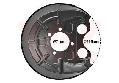 VAN WEZEL Bromssköld 3768373 VAN WEZEL 3768373 Bromssköld FORD TOURNEO COURIER original