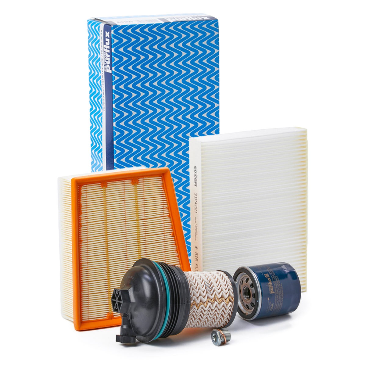 PURFLUX Filter kit KIT6 PURFLUX KIT6 originale Kia Ceed Sportswagon CD Servicekit og filtersæt hvad koster