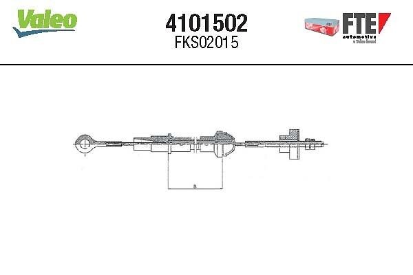 FTE Ντίζα, μηχανισμός συμπλέκτη 4101502 FTE 4101502 Ντίζα συμπλέκτη VW Scirocco 2 τιμες