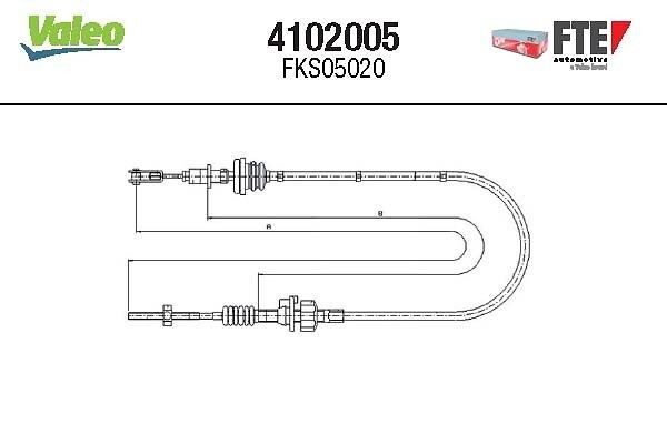 FTE Cavo frizione 4102005 4102005 FTE Cavetto frizione LANCIA prezzo