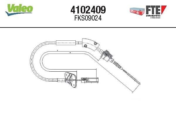 FTE Lanko ovládania spojky 4102409 4102409 Spojkové lanko FTE FIAT PALIO