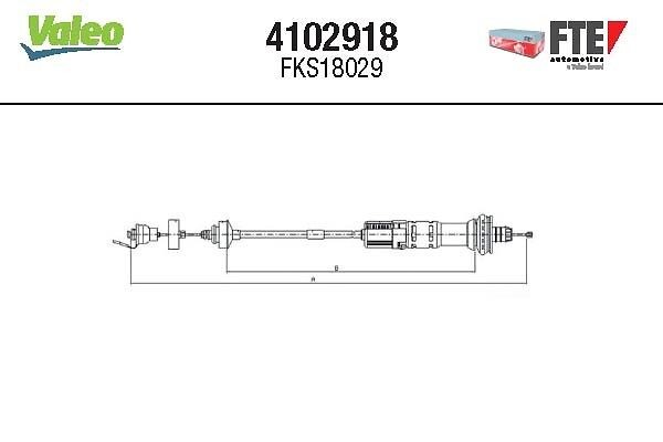 FTE Vaijeri, kytkimen käyttö 4102918 4102918 FTE Kytkinvaijeri Alfa Romeo 159 hinta