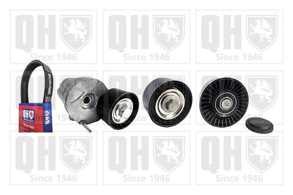 QUINTON HAZELL Ozubený klinový remeň - Sada QDK148 QDK148 Sada klinového rebrovaného remena BMW Rad 2 QUINTON HAZELL