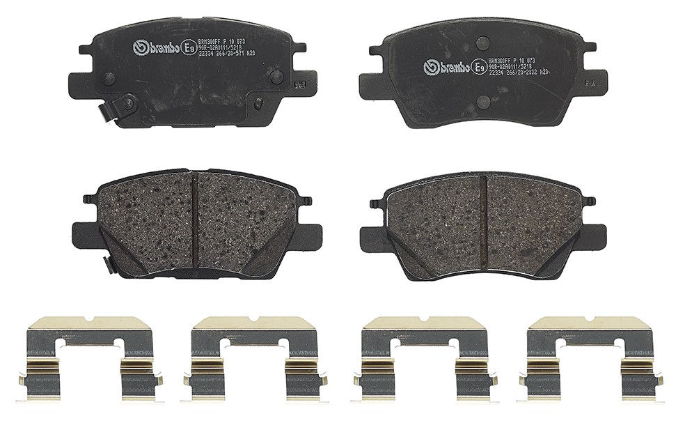 BREMBO Bremseklosser P 10 073 BREMBO P 10 073 Sportsbremseklosser Opel Ampera-E F17 til en fordelagtig pris