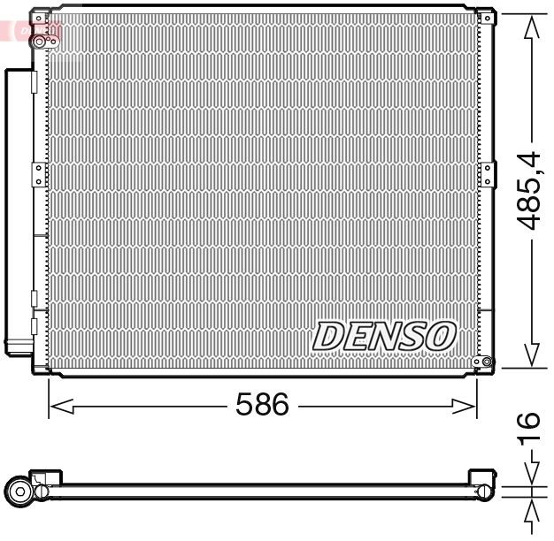 DENSO Kondensor, klimatanläggning DCN50113 DENSO DCN50113 Luftkonditionering TOYOTA LAND CRUISER (KDJ12_, GRJ12_) 2007