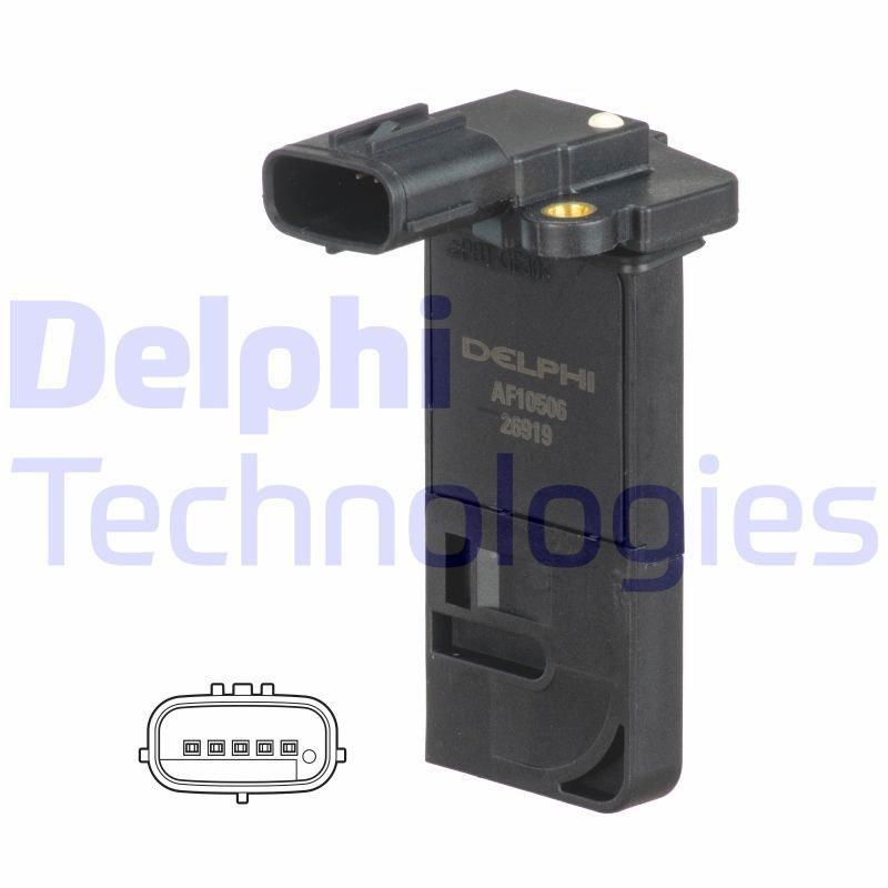 DELPHI Õhumassimõõtja AF10506-12B1 DELPHI AF10506-12B1 Õhulugeja Subaru Impreza GG odava hinnaga