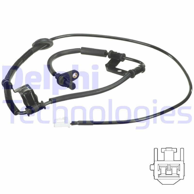 DELPHI Sensor, rotações da roda SS20534 DELPHI SS20534 Sensor, rotações da roda