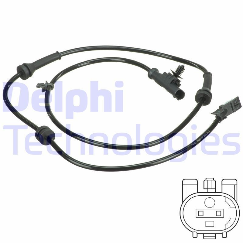 DELPHI Snímač počtu otáčok kolesa SS20616 DELPHI SS20616 originálne Snímač ABS Nissan Micra k12 Cabrio cena