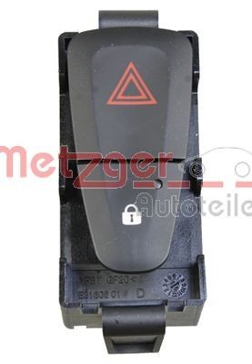 METZGER Vypínač výstrażných smeroviek 0916593 0916593 Vypínač výstrażných smeroviek METZGER MERCEDES-BENZ Trieda A