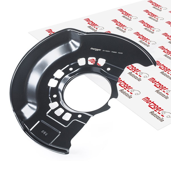 METZGER Chapa deflectora, disco de travão 6115251 METZGER 6115251 Defletor do discos de travão ABARTH 500 / 595 / 695 custo