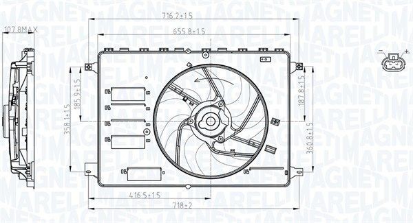 MAGNETI MARELLI Radiatora ventilators 069422761010 Radiatora ventilators MAGNETI MARELLI GRANADA 069422761010 lēti