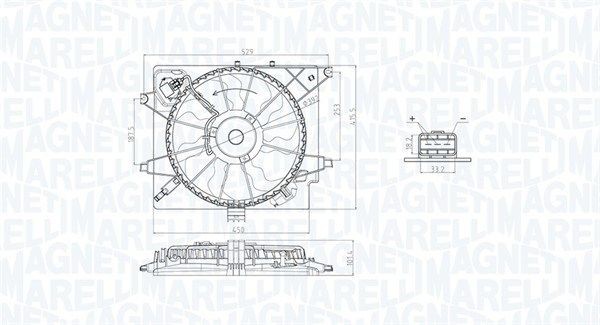 MAGNETI MARELLI Fan, radiator 069422789010 MAGNETI MARELLI 069422789010 Hyundai I20 Active radiator fan replacement