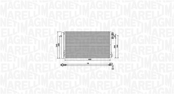 MAGNETI MARELLI Condensatore climatizzatore 350203752000 350203752000 costo Radiatore aria condizionata VOLVO V70 MAGNETI MARELLI
