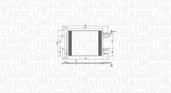 MAGNETI MARELLI Kondensaator, kliimaseade 350203792000 350203792000 Kliimaradiaator MITSUBISHI SPACE STAR MAGNETI MARELLI
