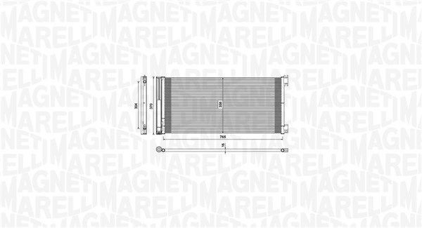 MAGNETI MARELLI Condensatore climatizzatore 350203808000 prezzo Condensatore clima Nissan Y60, GR 350203808000 MAGNETI MARELLI