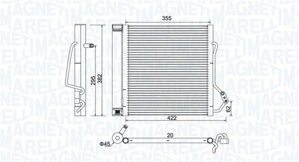 MAGNETI MARELLI Συμπυκνωτής, σύστ. κλιματισμού 350203810000 Συμπυκνωτής MAGNETI MARELLI VANILLE Δίαυλος 350203810000 φθηνά