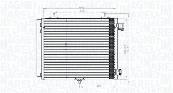 MAGNETI MARELLI Condensatore climatizzatore 350203818000 MAGNETI MARELLI 350203818000 Radiatore climatizzatore Citroen C3 Prima serie prezzo