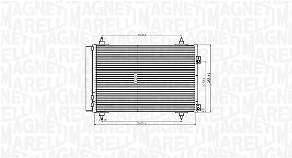MAGNETI MARELLI Kondensators, Gaisa kond. sistēma 350203820000 Kondicionieru radiatori MAGNETI MARELLI Subaru BRZ 350203820000