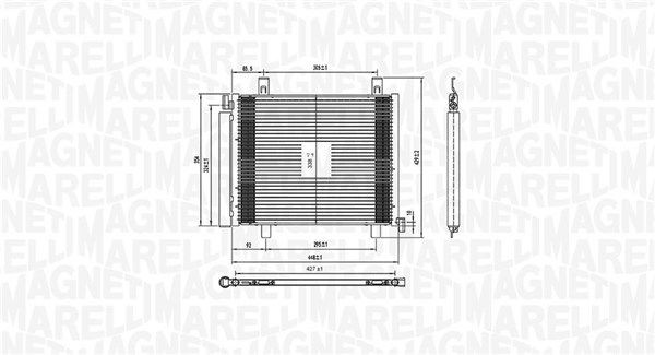 MAGNETI MARELLI Kondensators, Gaisa kond. sistēma 350203836000 Kondicionieru radiatori MAGNETI MARELLI Subaru BRZ 350203836000