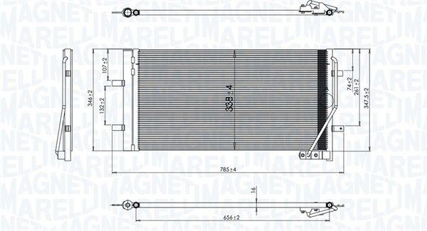 MAGNETI MARELLI Συμπυκνωτής, σύστ. κλιματισμού 350203842000 Συμπυκνωτής MAGNETI MARELLI 80 350203842000 φθηνά