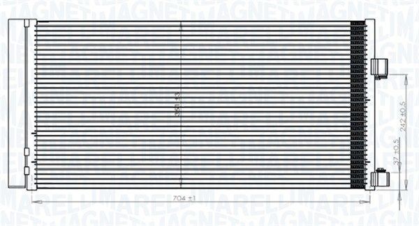 MAGNETI MARELLI Air conditioning condenser 350203847000 350203847000 MAGNETI MARELLI ac condenser for RENAULT DUSTER
