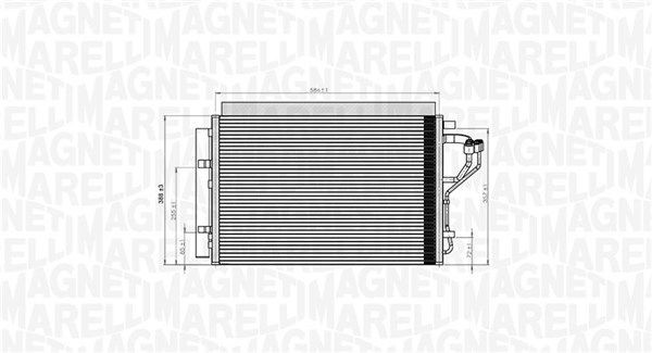 MAGNETI MARELLI Condenseur, climatisation 350203851000 Hyundai ACCENT Condenseur MAGNETI MARELLI 350203851000