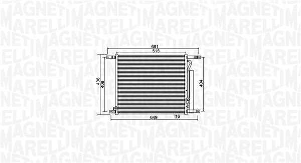 MAGNETI MARELLI Condenseur, climatisation 350203966000 MAGNETI MARELLI 350203966000 Condenseur de clim Aveo / Kalos Berline (T250, T255) prix