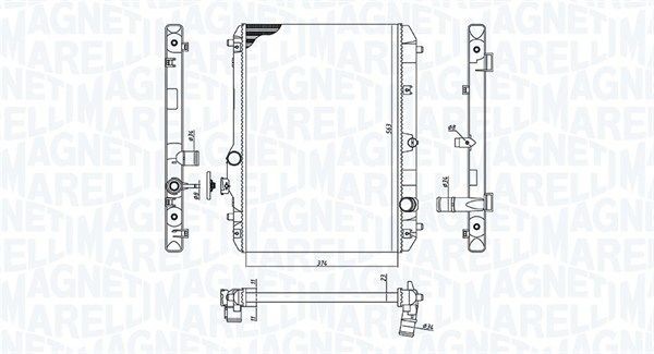 MAGNETI MARELLI Radiaator, mootorijahutus 350213198600 350213198600 Radiaator SUZUKI VITARA MAGNETI MARELLI