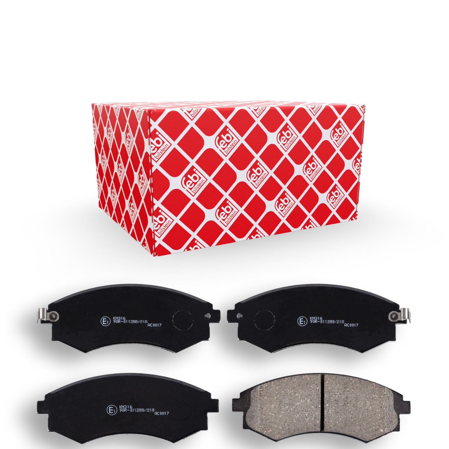 FEBI BILSTEIN Piduriklotsid 170253 Piduriklotsid Hyundai FC 170253 FEBI BILSTEIN