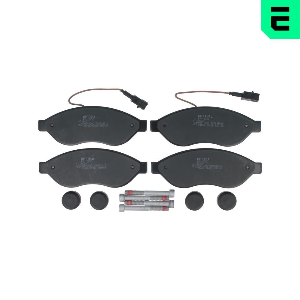 OPTIMAL Pastilhas de travão BP-12750 OPTIMAL BP-12750 Pastilhas de travão PEUGEOT Boxer Camião de plataforma/Chassis (250) 2.2 BlueHDi 140 cv 2020