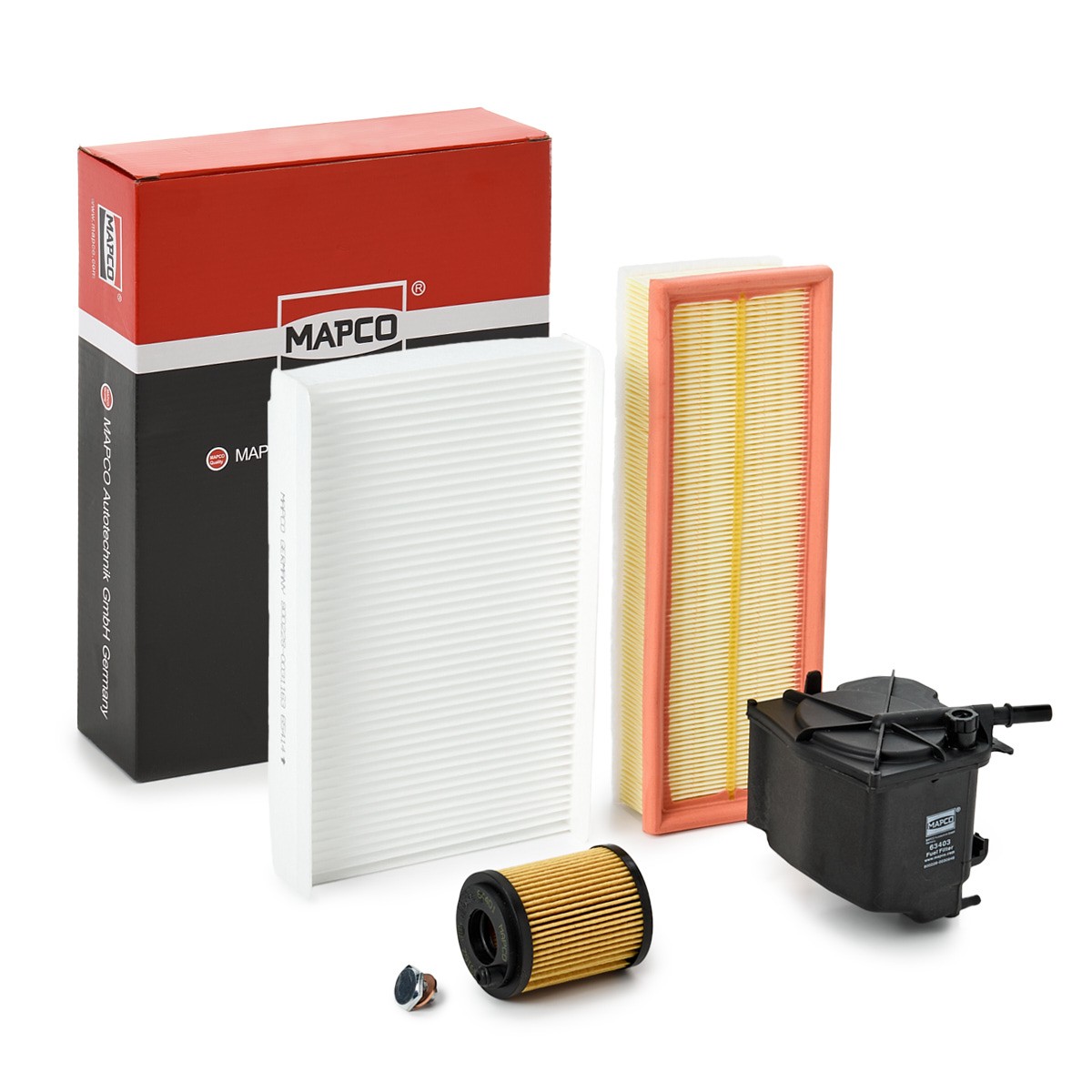 MAPCO Filtersett 68401 MAPCO 68401 originale Filtersett Сitroën ZX N2 hva koster