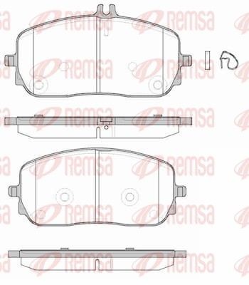 REMSA Plaquettes de frein 1826.00 Kit de plaquettes de frein REMSA 100 1826.00 pas cher