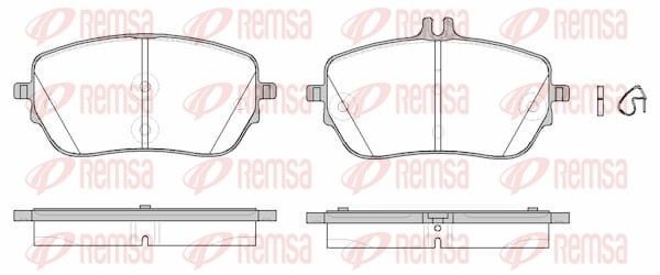 REMSA Bromsbelägg 1827.00 1827.00 REMSA bromskloss MERCEDES-BENZ T1 Buss