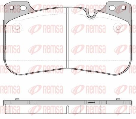 REMSA Bromsbelägg 1834.00 1834.00 Bromsbelägg REMSA BMW X4