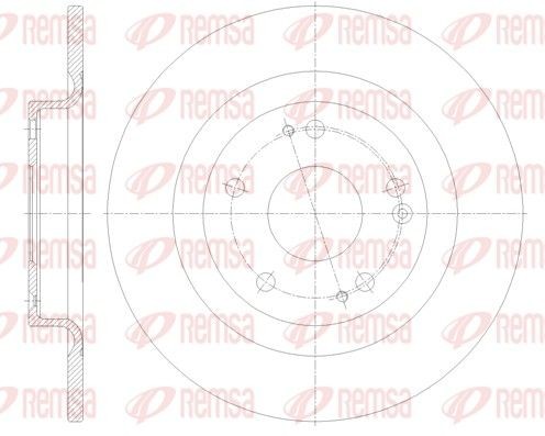 REMSA Remschijf 62101.00 Remschijf set HONDA REMSA 62101.00