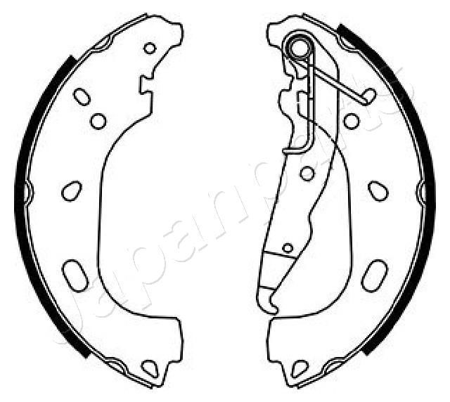 JAPANPARTS Bromsbacksats GF-0402AF GF-0402AF JAPANPARTS bromsbackar Opel SENATOR