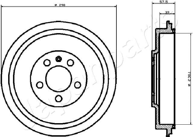 JAPANPARTS Ταμπούρο TA-0906 Ταμπούρο JAPANPARTS Skoda YETI TA-0906
