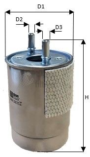 CLEAN FILTER Kraftstofffilter MG3631 MG3631 CLEAN FILTER RENAULT Kraftstofffilter Diesel und Benzin