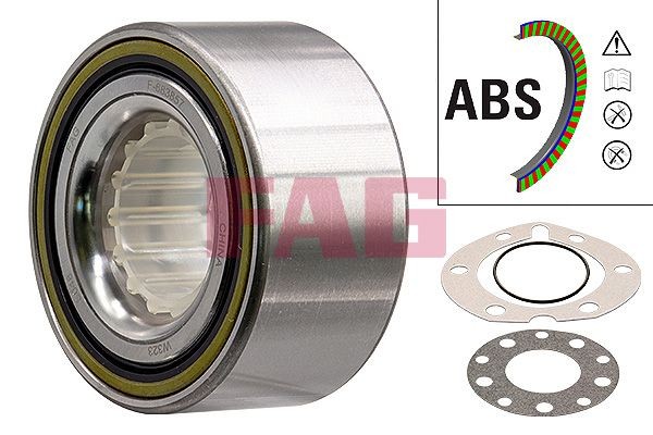 FAG Kit de rolamento de roda 713 6214 40 Suspensão Toyota Hilux VIII: Kit de rolamento de roda FAG 713 6214 40