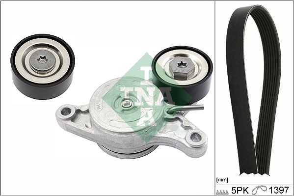 Jogo de correias trapezoidais estriadas INA 529 0180 10 INA 529 0180 10 Kit de correias trapezoidais estriadas MINI COUNTRYMAN 2011